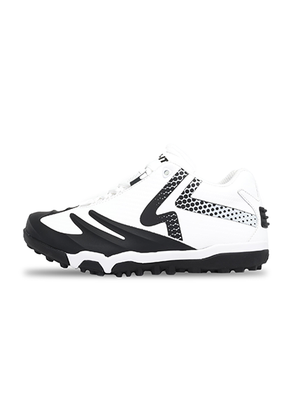 Rokey Softball Shoes Women's Size 7 Black - Enhanced Performance for Turf Play - White/Black