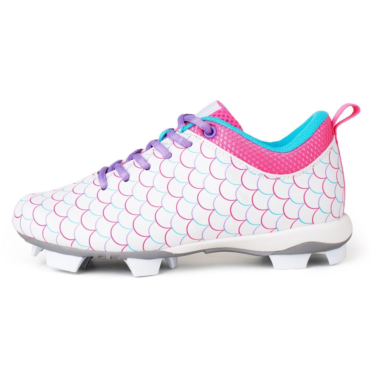 Rokey Girls' Play Ball Softball Cleat Size 1 Pink - Enhanced Comfort and Support