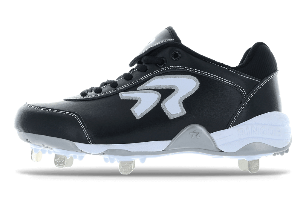 Rokey Women's Dynasty 2.0 Spike Shoes Size 8 Black - Enhanced Traction for Performance