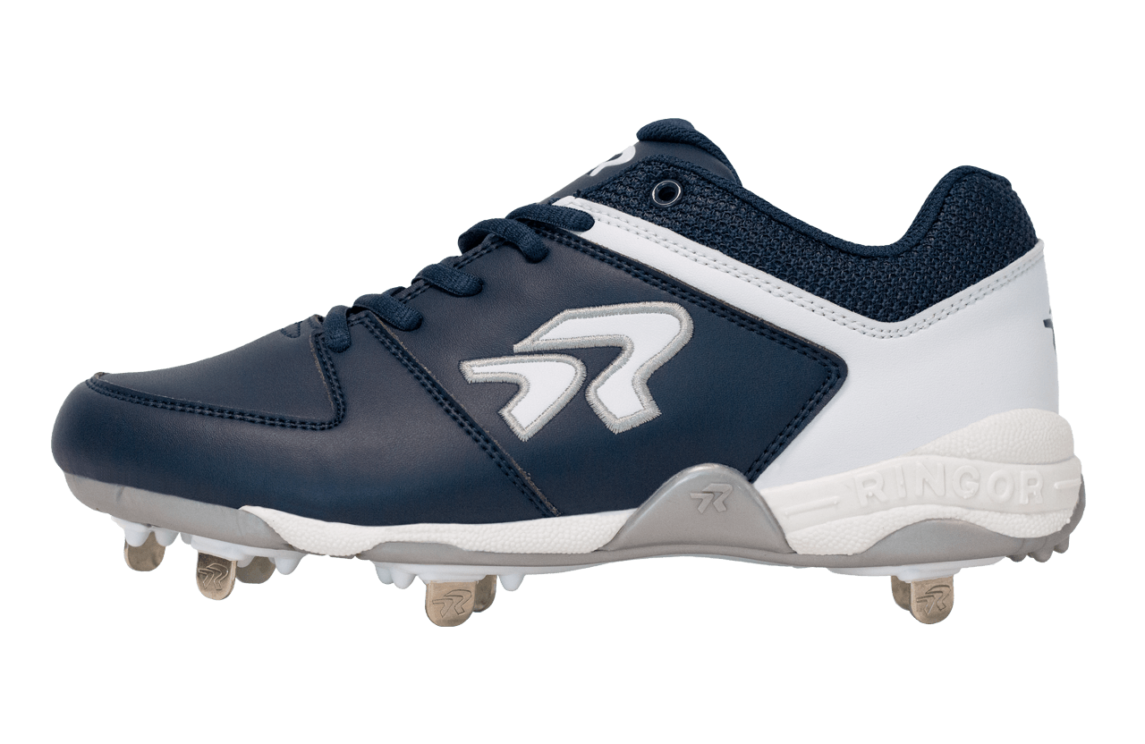 Rokey Softball Cleats Size 7 Black - Enhanced Traction and Comfort for Performance - Navy