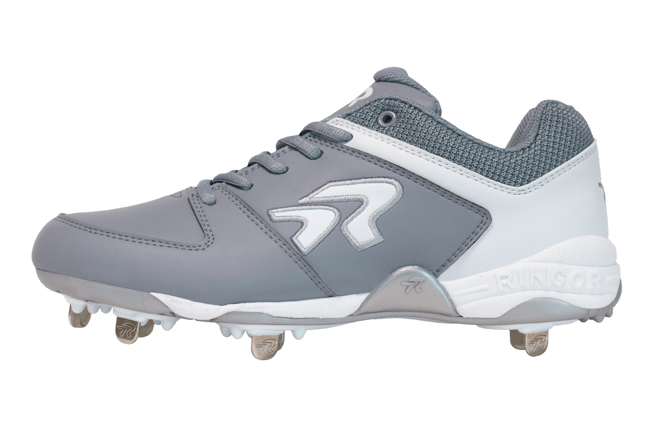 Rokey Softball Cleats Size 7 Black - Enhanced Traction and Comfort for Performance - Charcoal